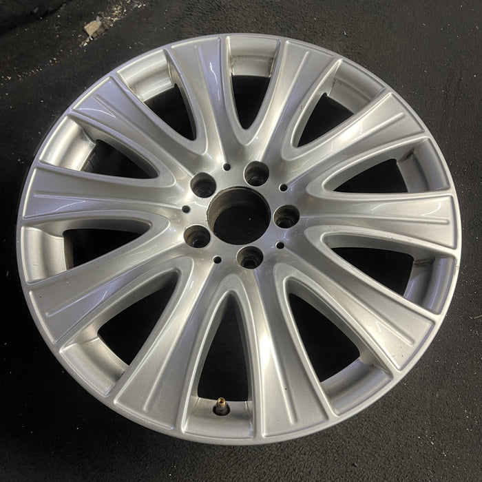 18" MERCEDES S-CLASS 14 222 Type; S550, 18x8 Original OEM Wheel Rim - Side Profile