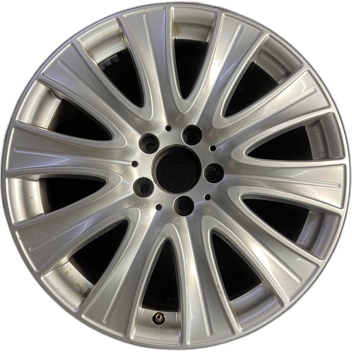18" MERCEDES S-CLASS 14 222 Type; S550, 18x8 Original OEM Wheel Rim - Front View