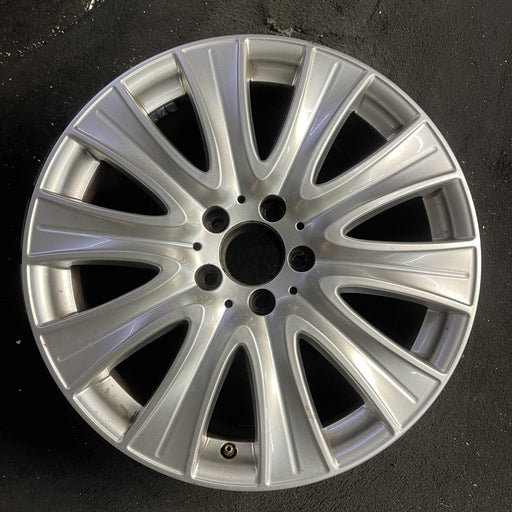 18" MERCEDES S-CLASS 14 222 Type; S550, 18x8 Original OEM Wheel Rim - Angle View