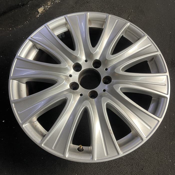 18" MERCEDES S-CLASS 14 222 Type; S550, 18x8 Original OEM Wheel Rim - Side Profile