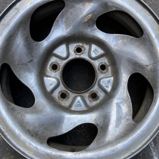 16" EXPEDITION 97-99 16x7 steel 5 ovals Original OEM Wheel Rim - Angle View