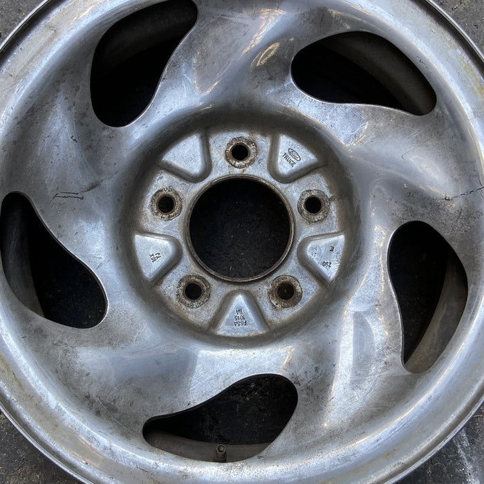 16" EXPEDITION 97-99 16x7 steel 5 ovals Original OEM Wheel Rim - Angle View