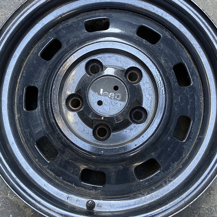 15" CHEROKEE 84-86 15x6 steel ly Original OEM Wheel Rim - Angle View
