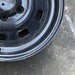 15" CHEROKEE 84-86 15x6 steel ly Original OEM Wheel Rim - Back View