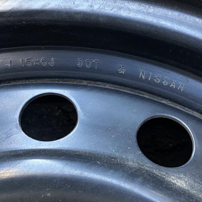 15" CUBE 09-14 15x6, steel Original OEM Wheel Rim - Back View