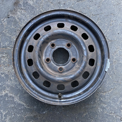 14" BONNEVILLE 87-88 14x6, steel Original OEM Wheel Rim - Angle View