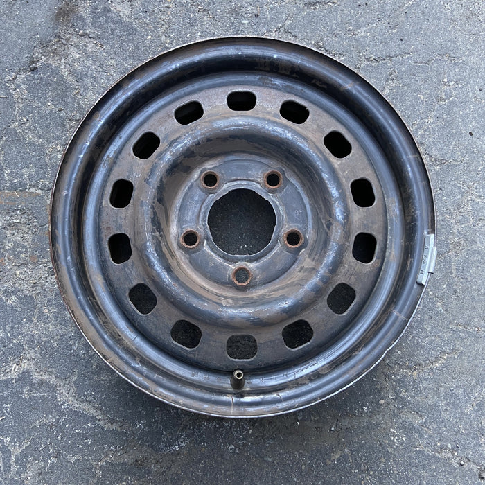 14" BONNEVILLE 87-88 14x6, steel Original OEM Wheel Rim - Angle View