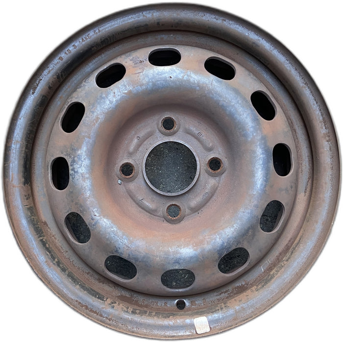 14" CONTOUR 95-97 14x5.5, steel Original OEM Wheel Rim - Front View