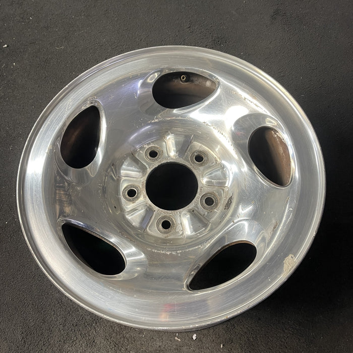 16" FORD F150 PICKUP 00 12mm lugs , 16x7, aluminum, 5 ovals spokes Original OEM - Close-Up Detail