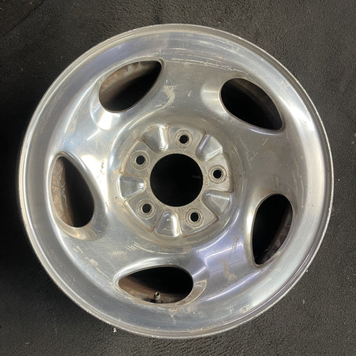 16" FORD F150 PICKUP 00 12mm lugs , 16x7, aluminum, 5 ovals spokes Original OEM - Angle View