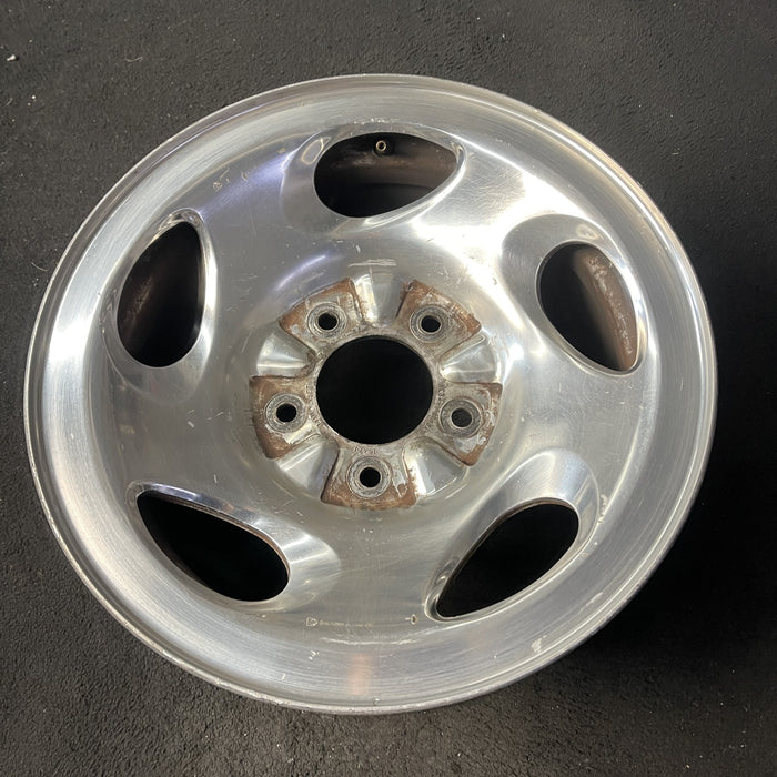 16" FORD F150 PICKUP 00 12mm lugs , 16x7, aluminum, 5 ovals spokes Original OEM - Close-Up Detail