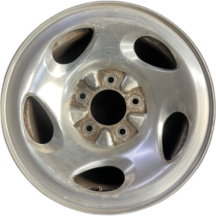 16" FORD F150 PICKUP 00 12mm lugs , 16x7, aluminum, 5 ovals spokes Original OEM - Front View