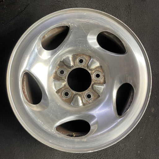 16" FORD F150 PICKUP 00 12mm lugs , 16x7, aluminum, 5 ovals spokes Original OEM - Angle View