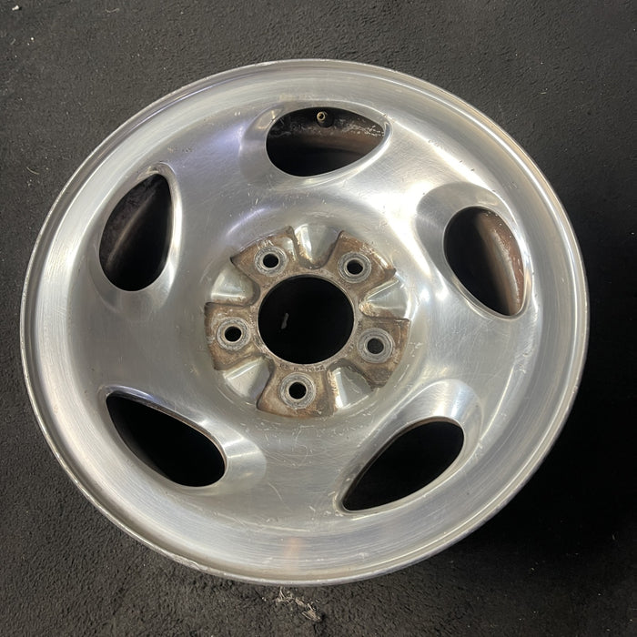 16" FORD F150 PICKUP 00 12mm lugs , 16x7, aluminum, 5 ovals spokes Original OEM - Close-Up Detail