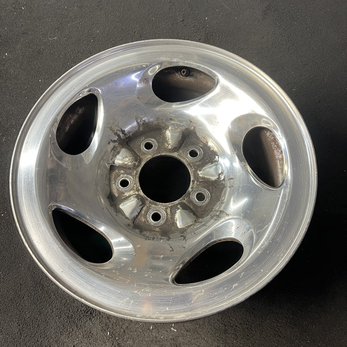 16" FORD F150 PICKUP 00 12mm lugs , 16x7, aluminum, 5 ovals spokes Original OEM - Close-Up Detail