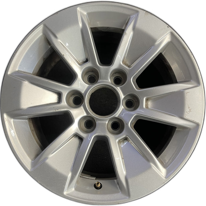 17" SIERRA 1500 PICKUP 19 , 17x8, alloy Original OEM Wheel Rim - Front View