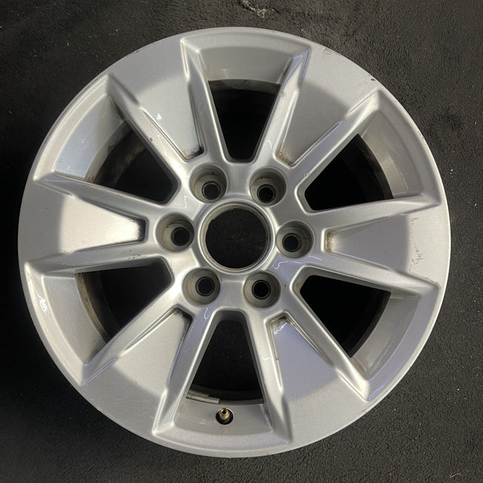 17" SIERRA 1500 PICKUP 19 , 17x8, alloy Original OEM Wheel Rim - Angle View