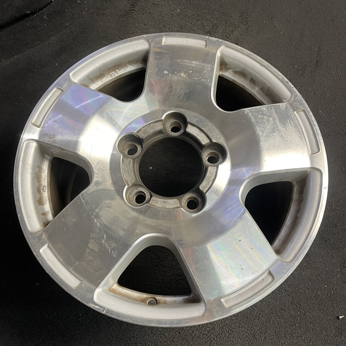 18" TUNDRA 07-09 18x8, alloy, , smooth Original OEM Wheel Rim - Side Profile