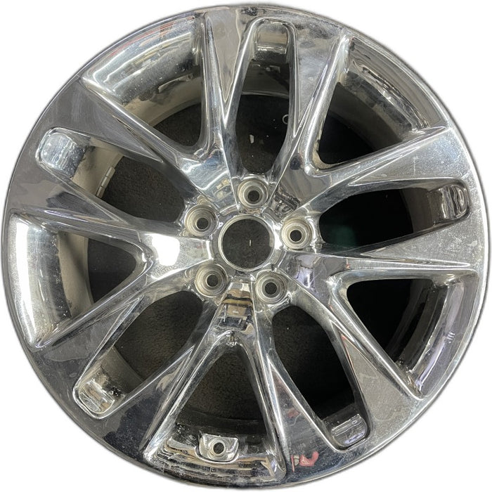 18" GENESIS 13-16 Cpe 18x7.5 10 spoke frt Original OEM Wheel Rim - Front View