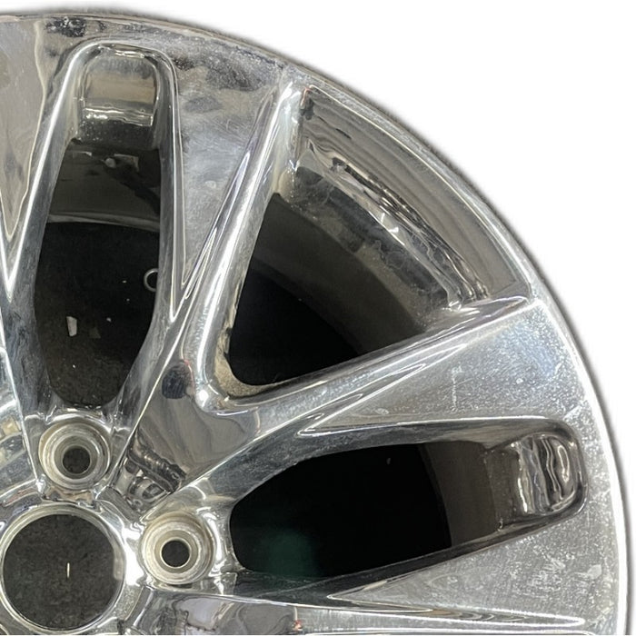 18" GENESIS 13-16 Cpe 18x7.5 10 spoke frt Original OEM Wheel Rim - Side Profile