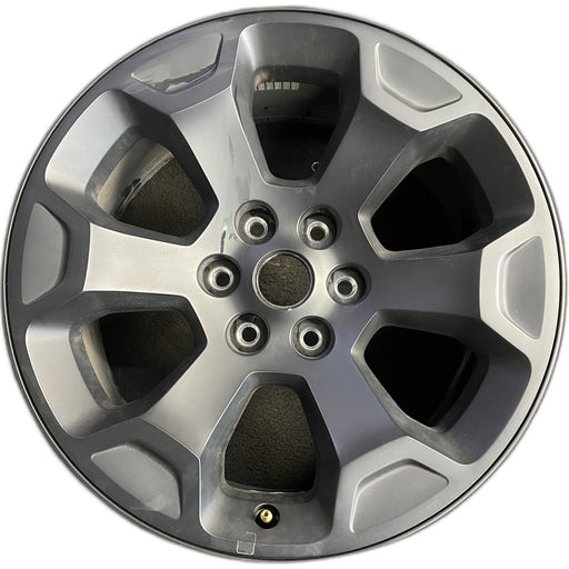 20" DODGE 1500 PICKUP 25 20x9, , 6 spoke, raised spoke, black Original OEM - Front View