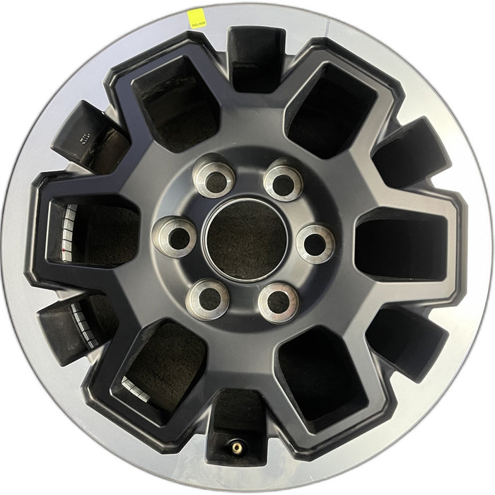 17" TACOMA 24-25 17x7.5, black Original OEM Wheel Rim - Front View