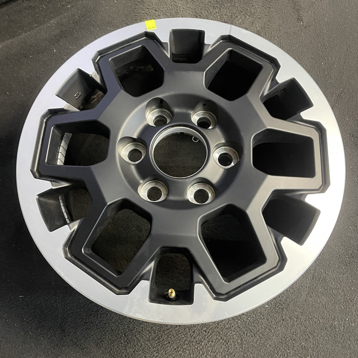 17" TACOMA 24-25 17x7.5, black Original OEM Wheel Rim - Side Profile