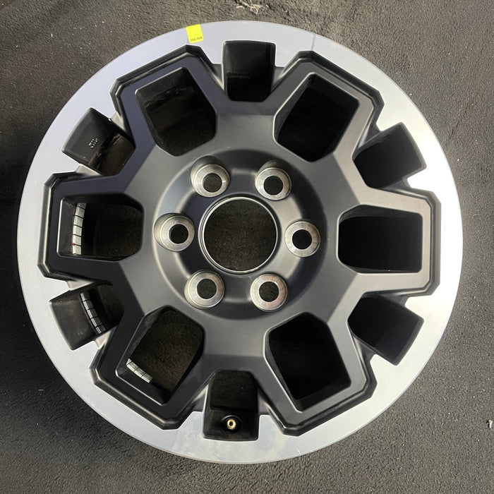 17" TACOMA 24-25 17x7.5, black Original OEM Wheel Rim - Angle View