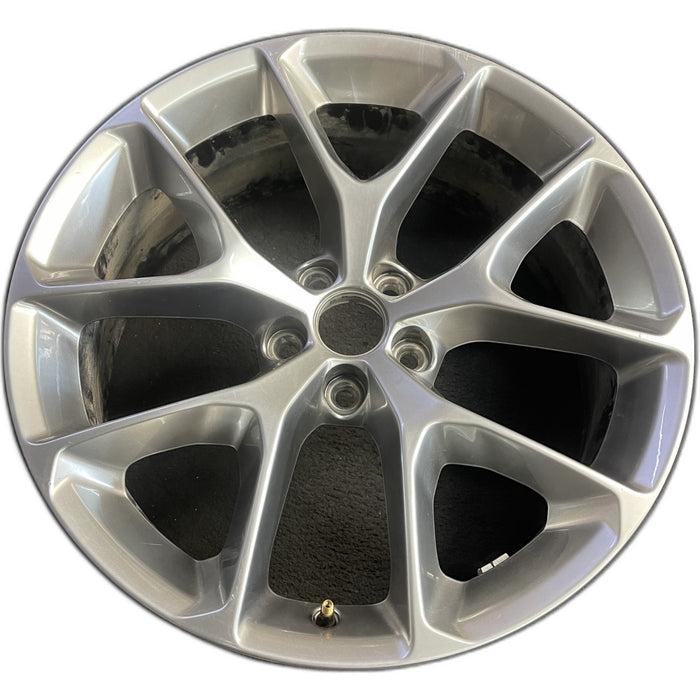 20" CHALLENGER 19-20 20x8 , , Y spoke, , silver Original OEM Wheel Rim - Front View