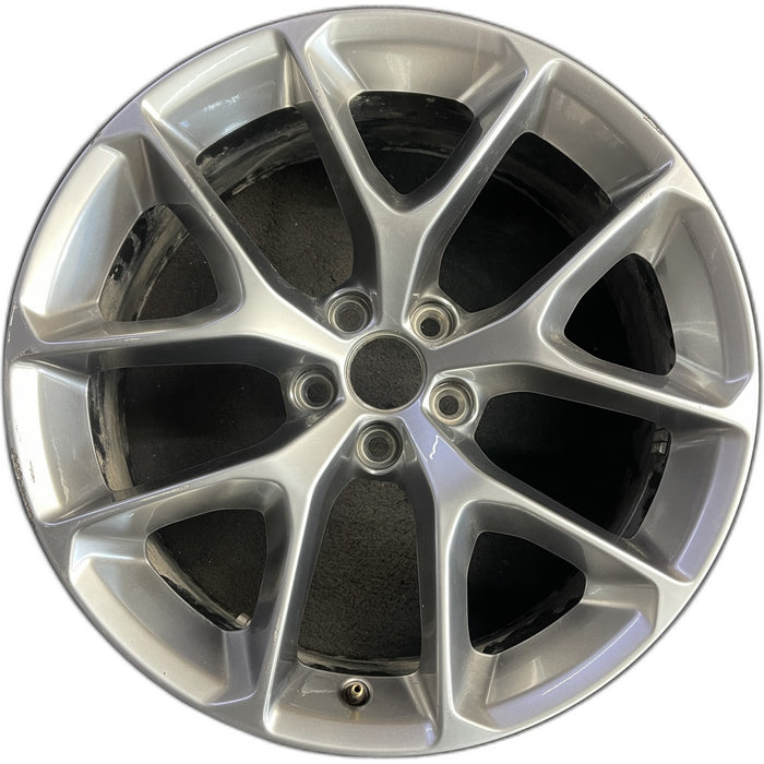 20" CHALLENGER 19-20 20x8 , , Y spoke, , silver Original OEM Wheel Rim - Front View