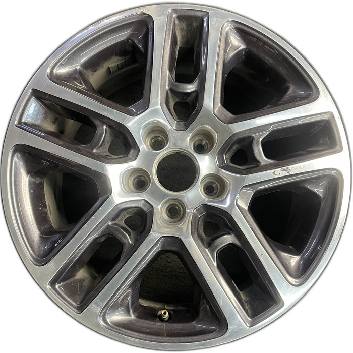 17" COMPASS 17 , , 17x7, , polished face with pockets Original OEM Wheel Rim - Front View