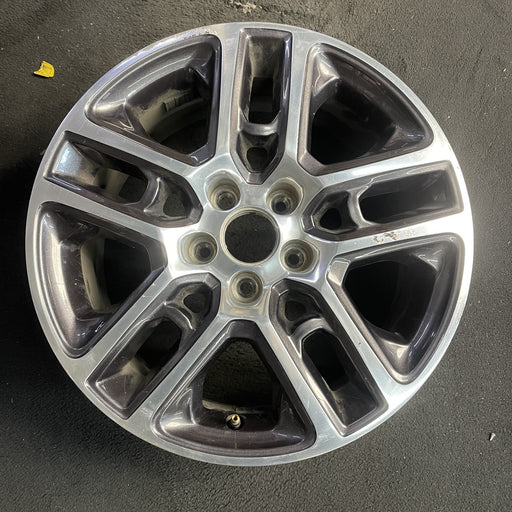 17" COMPASS 17 , , 17x7, , polished face with pockets Original OEM Wheel Rim - Angle View