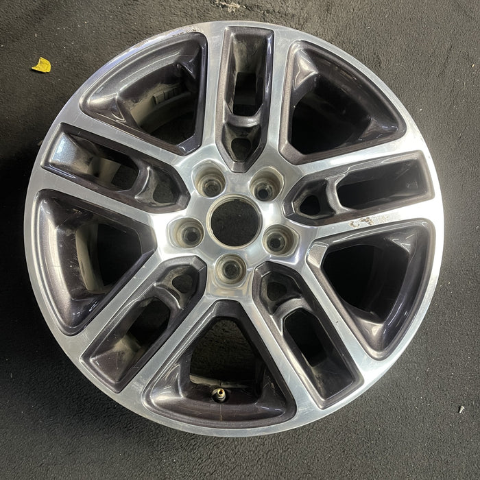 17" COMPASS 17 , , 17x7, , polished face with pockets Original OEM Wheel Rim - Angle View