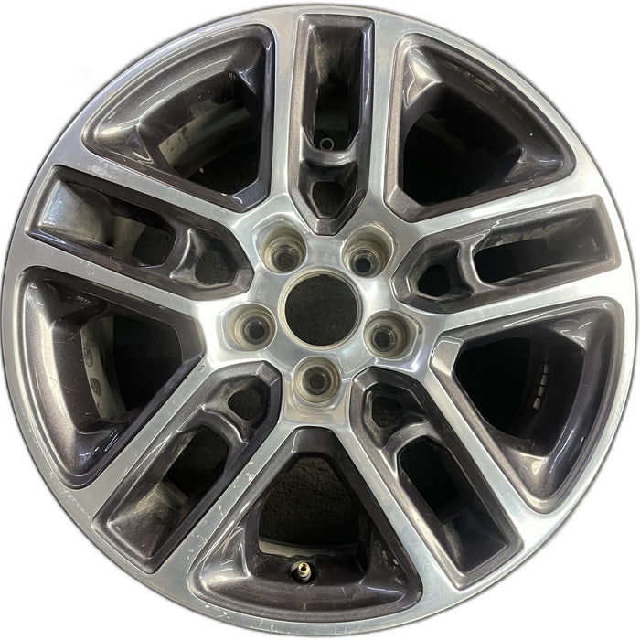 17" COMPASS 17 , , 17x7, , polished face with pockets Original OEM Wheel Rim - Front View