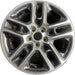 17" COMPASS 17 , , 17x7, , polished face with pockets Original OEM Wheel Rim - Front View