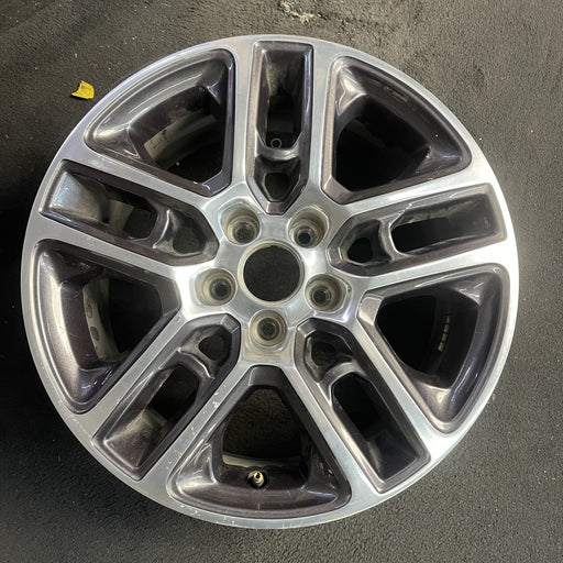 17" COMPASS 17 , , 17x7, , polished face with pockets Original OEM Wheel Rim - Angle View