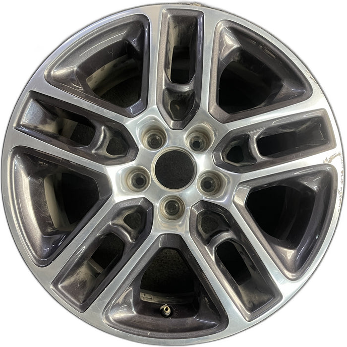 17" COMPASS 17 , , 17x7, , polished face with pockets Original OEM Wheel Rim - Front View