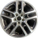 17" COMPASS 17 , , 17x7, , polished face with pockets Original OEM Wheel Rim - Front View