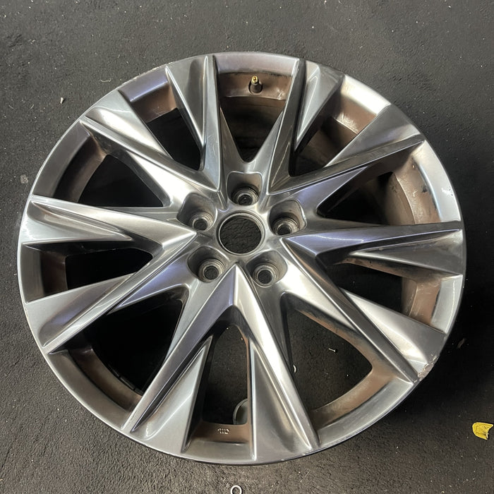 19" MAZDA CX-5 21 aluminum, 19x7, gloss black Original OEM Wheel Rim - Close-Up Detail