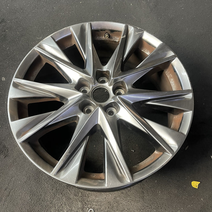 19" MAZDA CX-5 21 aluminum, 19x7, gloss black Original OEM Wheel Rim - Close-Up Detail