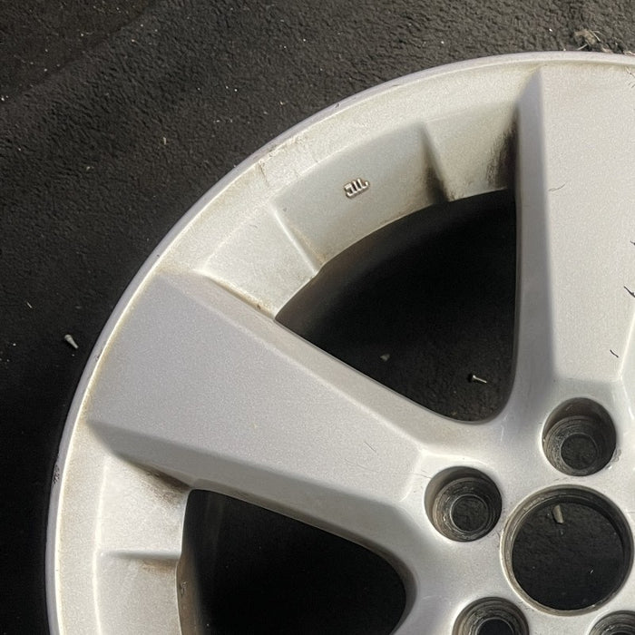 18" LEXUS RX330 04-06 alloy 18x7 5 spoke w/o dark gray surround Original OEM - Side Profile