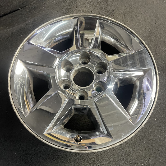 18" AVALANCHE 1500 09-10 18x8", , exposed lug nuts Original OEM Wheel Rim - Side Profile