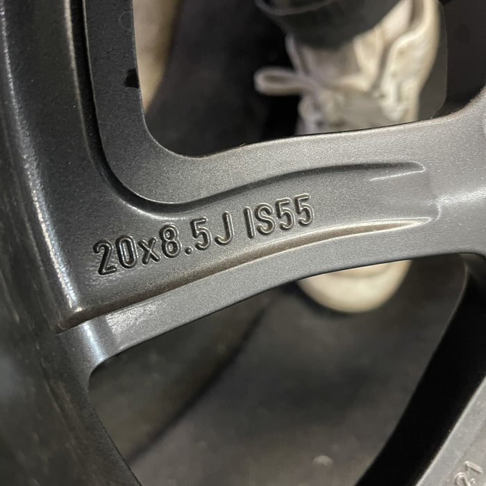 20" SEQUOIA 24-25 20x8.5, 6 Y spoke, black Original OEM Wheel Rim - Back View