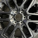 20" SEQUOIA 23-25 20x8 open spoke 6 spoke matte black Original OEM Wheel Rim - Angle View