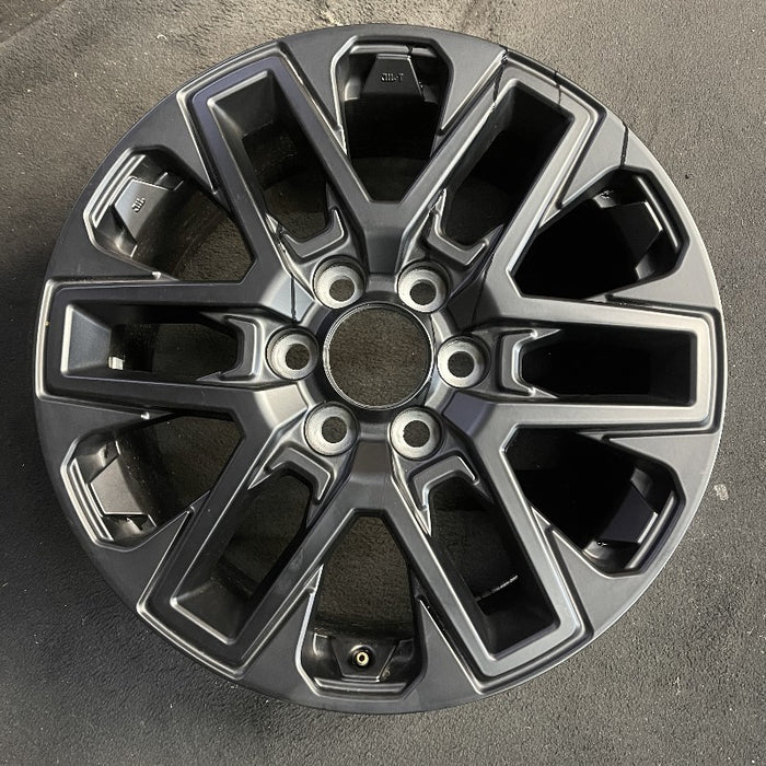 20" SEQUOIA 23-25 20x8 open spoke 6 spoke matte black Original OEM Wheel Rim - Front View