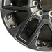 20" SEQUOIA 23-25 20x8 open spoke 6 spoke matte black Original OEM Wheel Rim - Back View