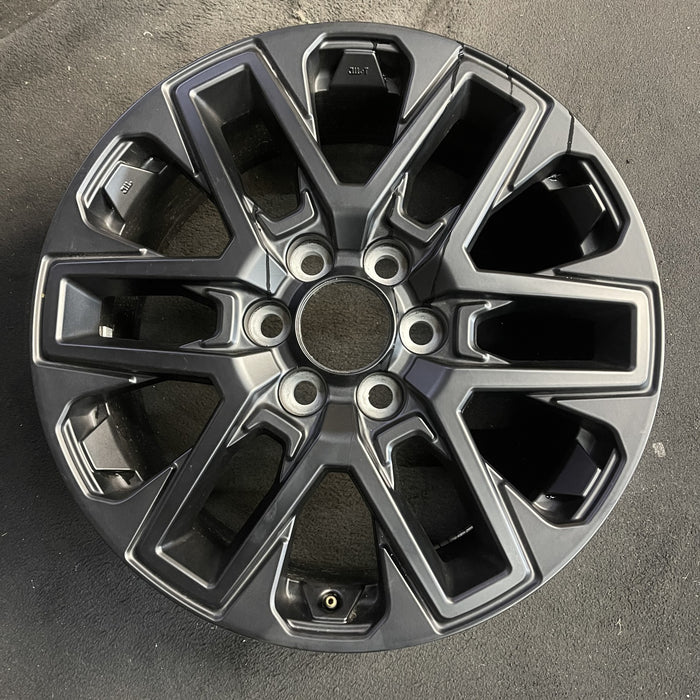 20" SEQUOIA 23-25 20x8, open spoke , matte black Original OEM Wheel Rim - Angle View
