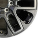 20" SEQUOIA 23-25 20x8 open spoke 6 spoke matte black Original OEM Wheel Rim - Close-Up Detail