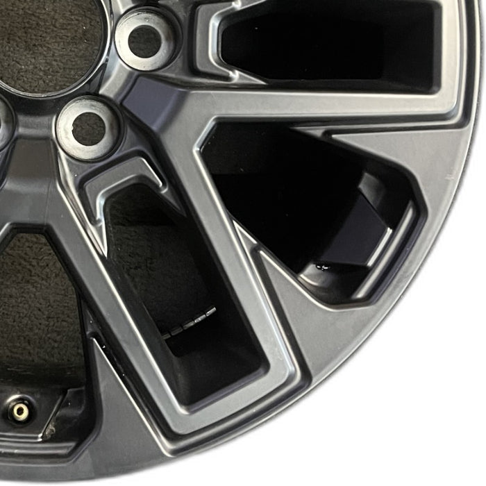 20" SEQUOIA 23-25 20x8 open spoke 6 spoke matte black Original OEM Wheel Rim - Close-Up Detail