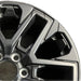 20" SEQUOIA 23-25 20x8 open spoke 6 spoke matte black Original OEM Wheel Rim - Side Profile